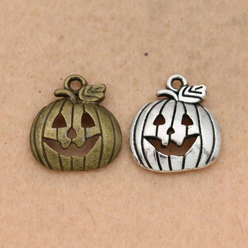 

10 шт., Бронзовые Подвески в виде тыквы, 18 х16 мм