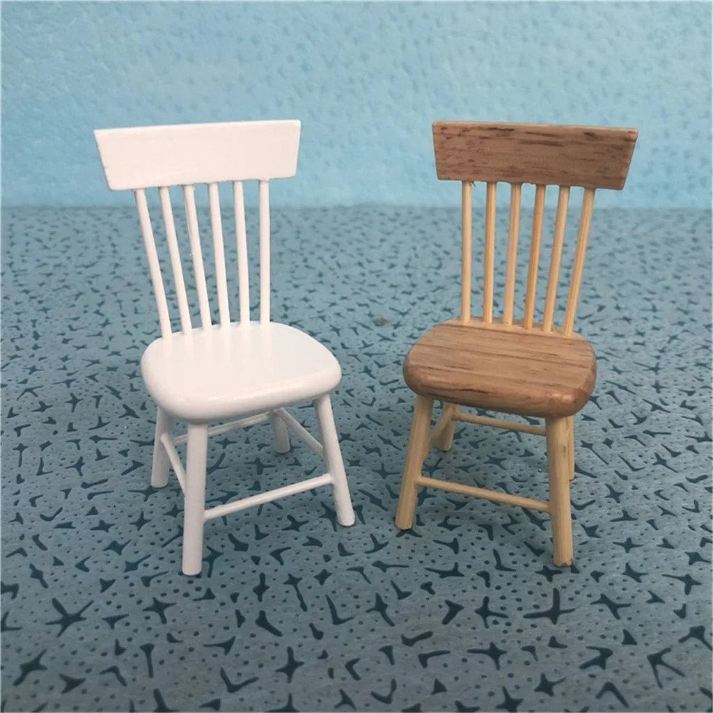 1:12 миниатюрная мебель для кукольного дома деревянные Кухня стул детские ролевые