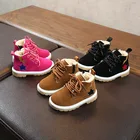 2020 Зимние новые модные детские зимние ботинки для мальчиков хлопковые ботинки для девочек теплая хлопковая обувь бычья сухожилия Удобная хлопковая обувь