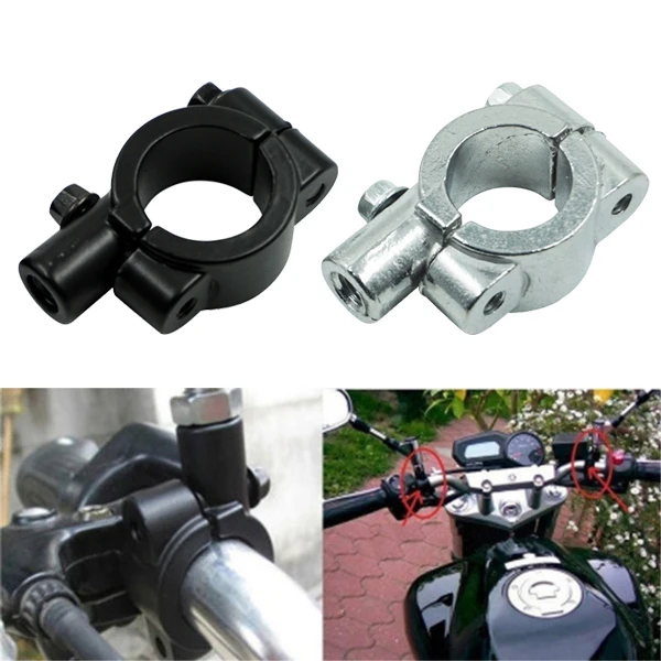 

Mount Brackets Clamps Mirror Mount Clamp Rear View Mirror Holder Motorcycle Bike Handlebar Mirror Adaptor Holder 1pc 8mm 10mm