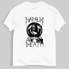 Мужская Роскошная хлопковая Футболка NAPALM DEATH 1, Мужская черная футболка с принтом фруктов ткацкого станка DTG, свободные топы для мужчин