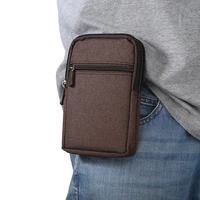 new canvas belt bag men outdoor travel passport card organize wallet fanny pack women with locking hook casual phone waist bag