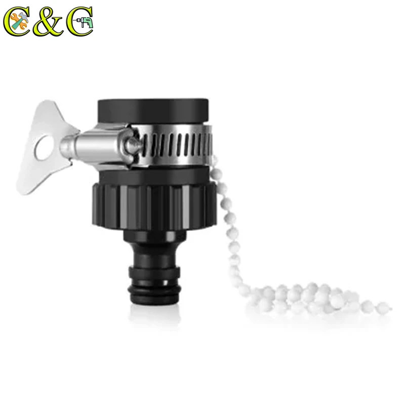 Черный Прочный универсальный адаптер для смесителя воды резиновый соединитель