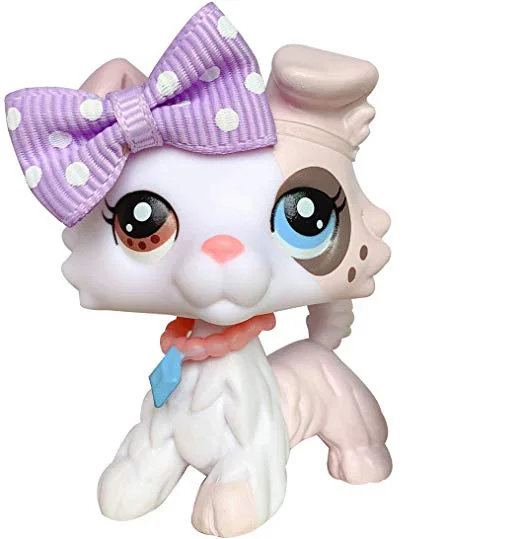 new ice cream collie Pet Shop колли мороженое разные глаза коричневый и синий розовый колли на заказ с мини аксессуары - Цвет: new ice cream collie