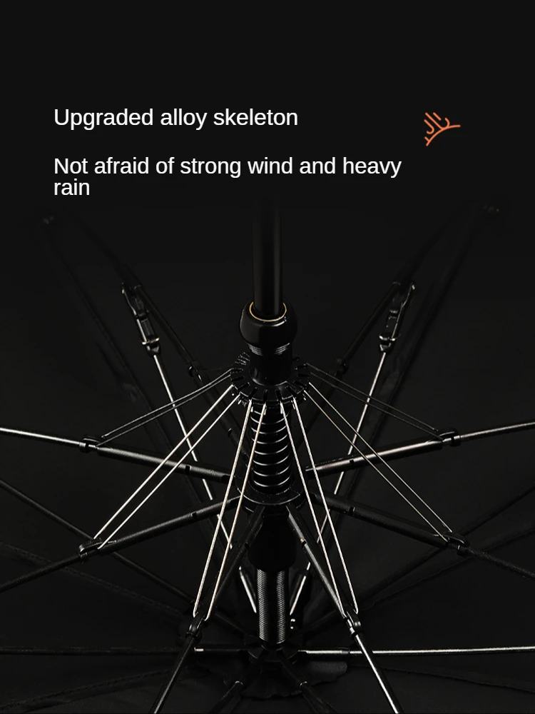 Автоматический складной большой усиленный и прочный зонт от шторма для женщин