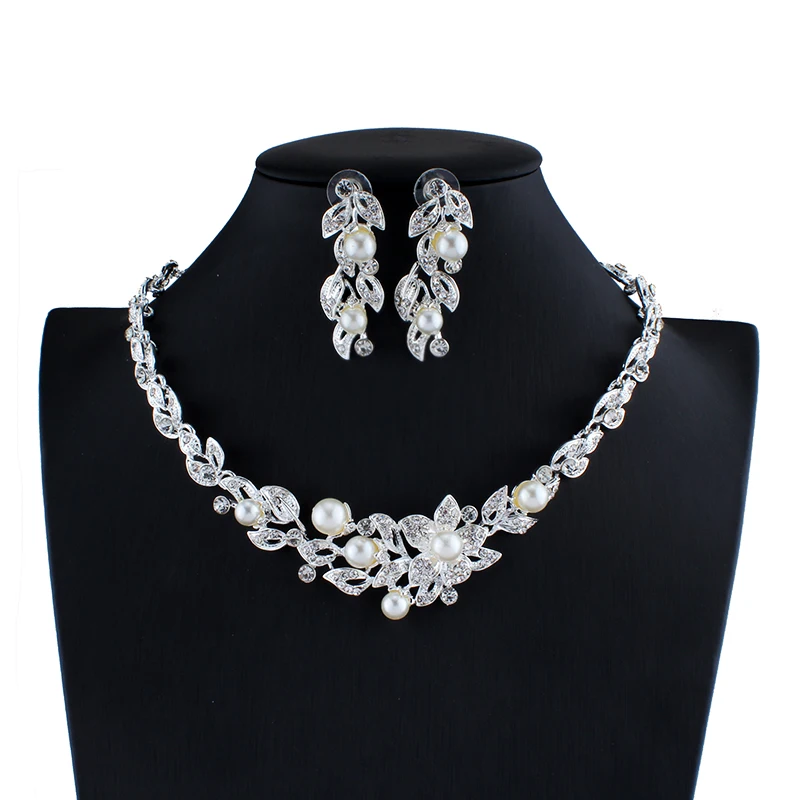 Свадебный комплект ювелирных изделий женские рождественские подарки аксессуары