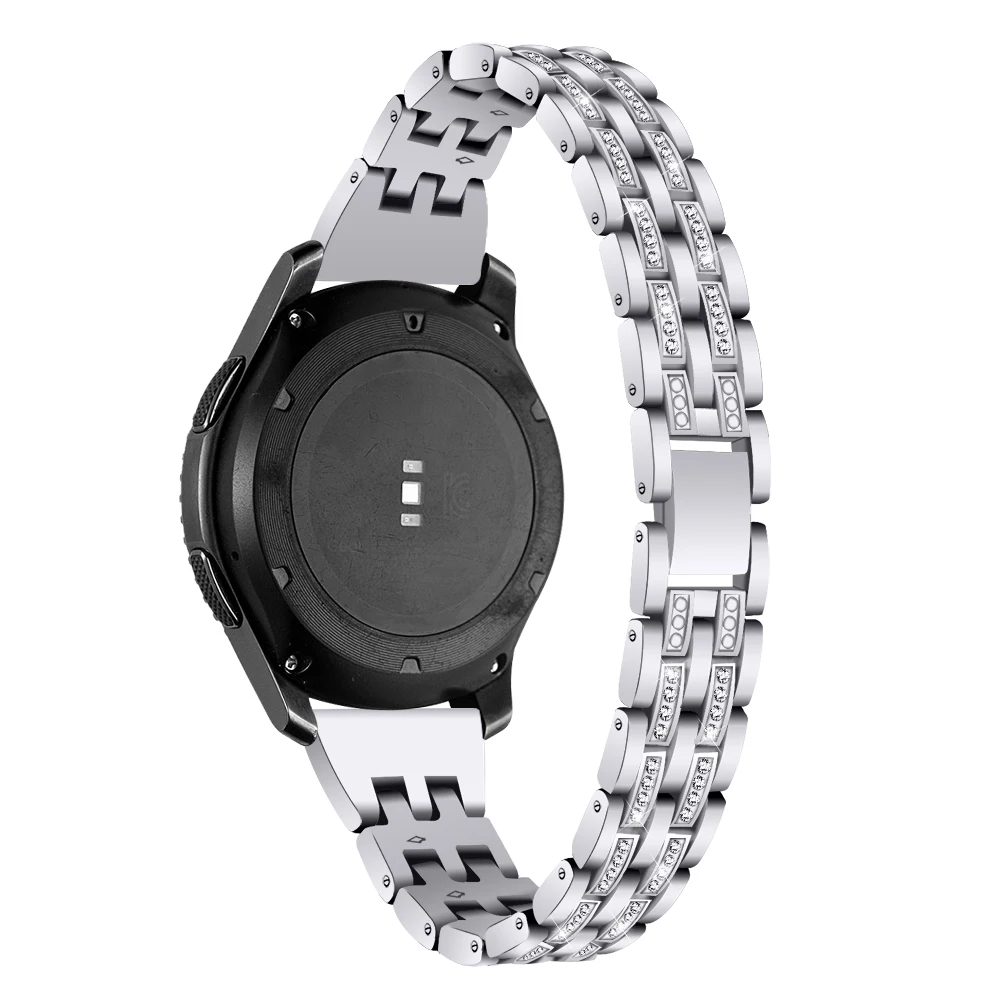 Ремешок со стразами для Samsung Gear Sport S2 S3 Classic Frontier Galaxy Watch 42 мм 46 браслет Huawei Honor Magic GT 2