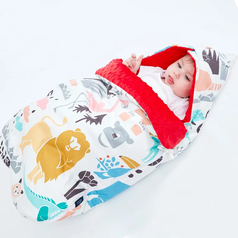 

Ins stroller Doug sleeping bag cotton fall/winter baby kick quilt artifact newborn padded quilt