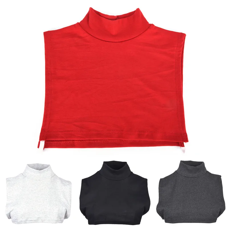 

Fashion Solid Fake Collar Women Turtleneck Soft Removable Detachable High Collars Women Apparel Accessories