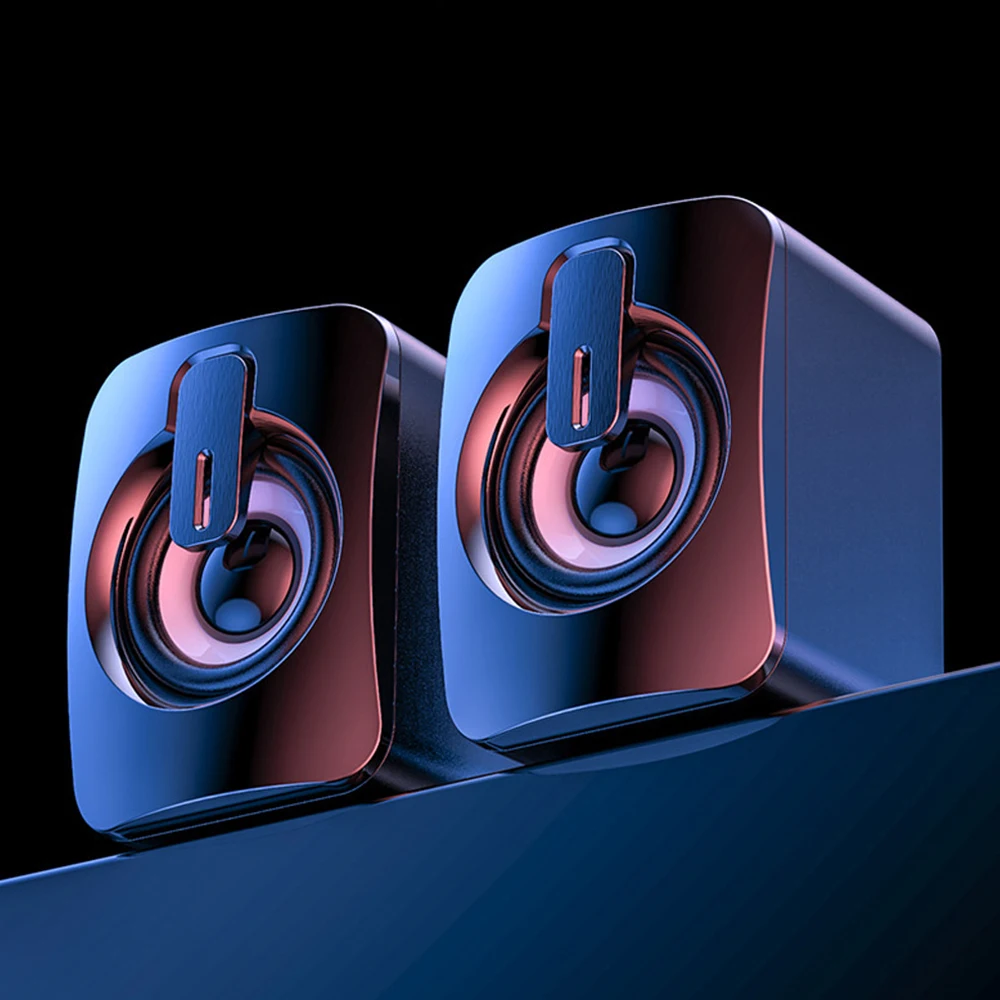 Компьютерная Колонка USB 5 В с объемным звуком мини сабвуфер музыкальная для