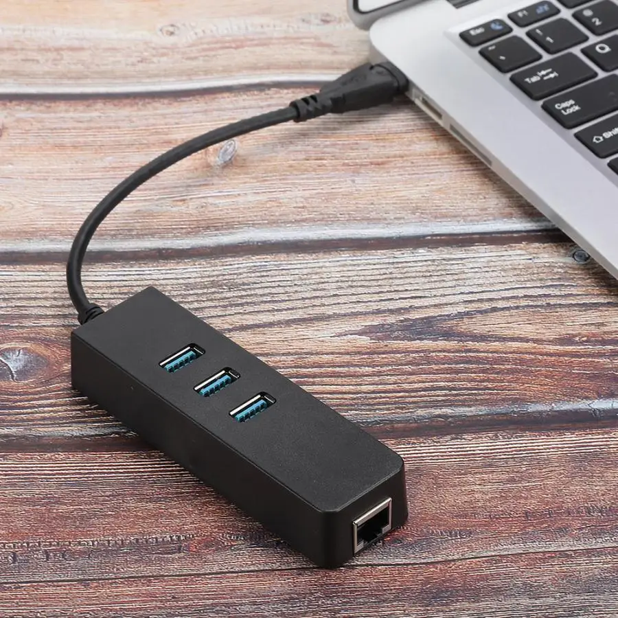 DM-HE27 RTL8153 USB 3 0 Ethernet конвертер адаптер с портами концентратор к RJ45 диск-бесплатно