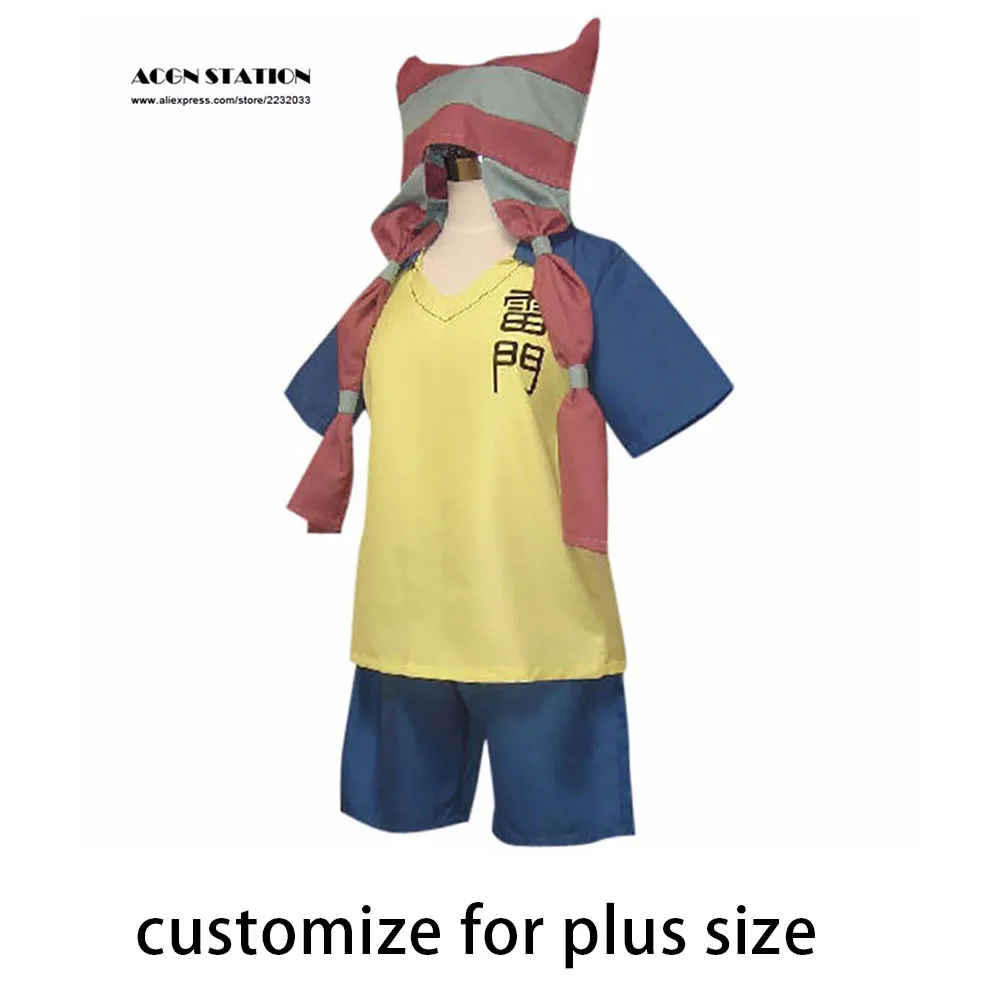 Бесплатная доставка Индивидуальный Аниме Костюм Inazuma Eleven Raimon школа Хэллоуин