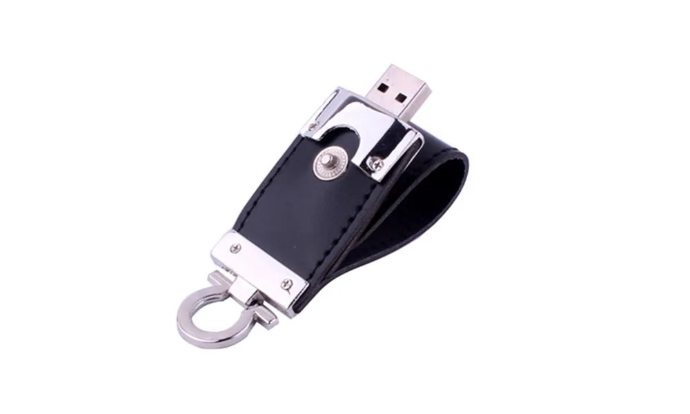 POWERONE металлический брелок pendrive 8 ГБ 16 ГБ 32 ГБ 64 ГБ кожаный USB флеш-накопитель Флешка флэш-память карта памяти