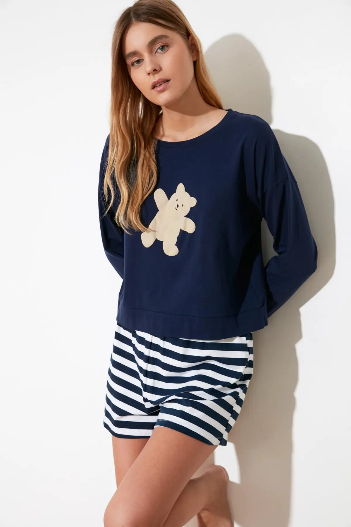 

Trendyol Striped Knitted Pajamas Set THMSS21PT0145
