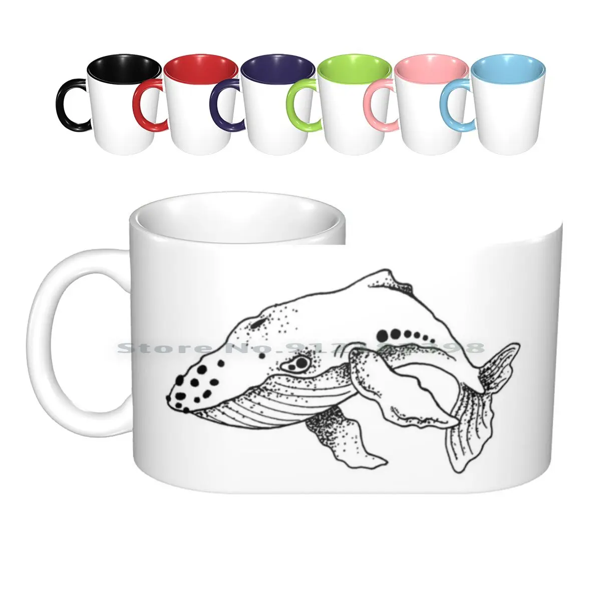 Керамические кружки с изображением Кита кофейные чашки Кружка для молока и чая