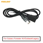 Автомобильный аудиоадаптер FEELDO 10 шт., AUX-In USB, 4-контактный разъем для Subaru Forester XVOutbackLegacy # AM5662