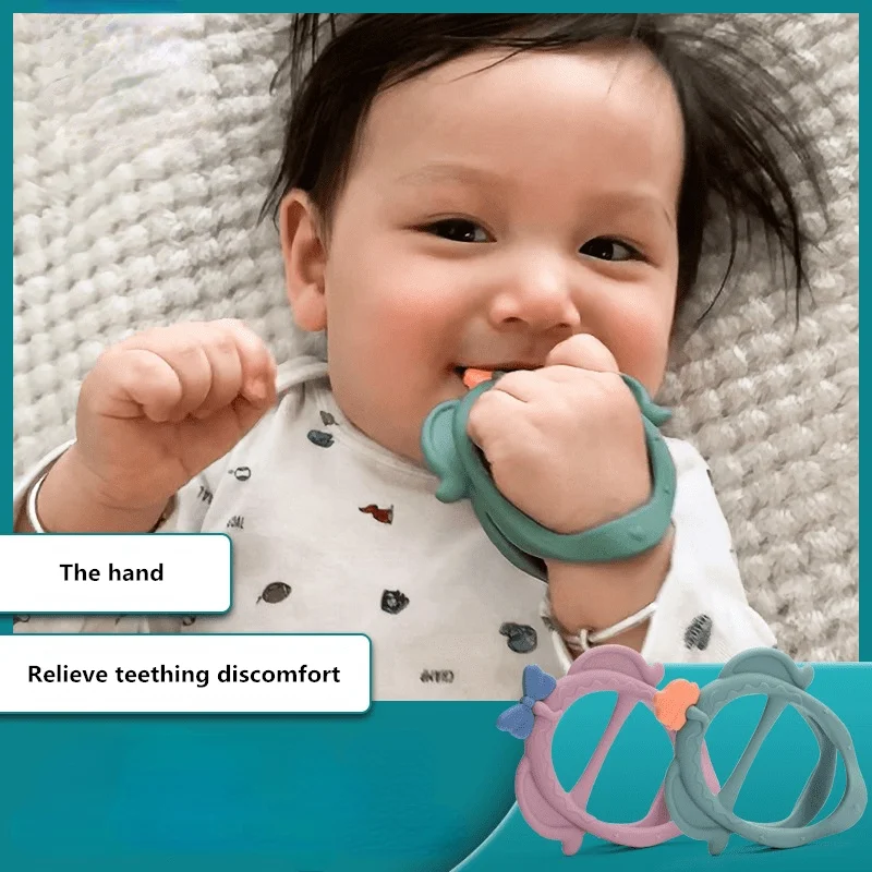 

Baby Teething Toys For Newborn Infants Portable Wristband For Teeth Massage Babies Gums Wristband Portable For Infants