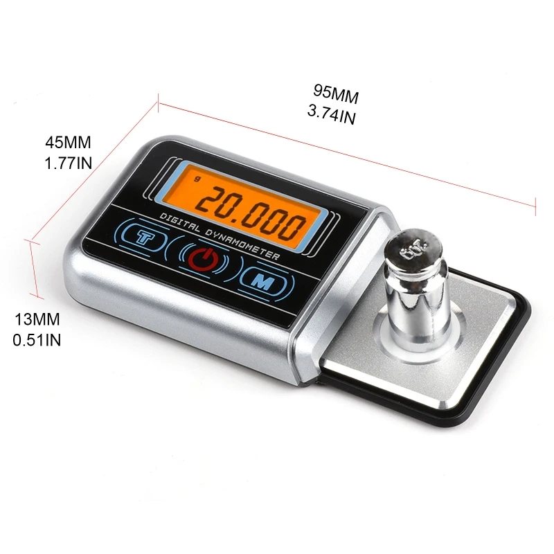 

20/0.001, 100/0.005g High Precision Electronic Jewelry Scale with LCD Orange Backlit Display Screen Mini Digital Dynamometer