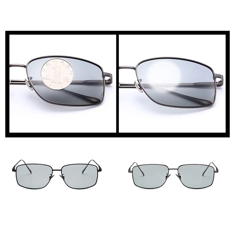 Мужские фотохромные солнцезащитные очки Vazrobe поляризационные для вождения