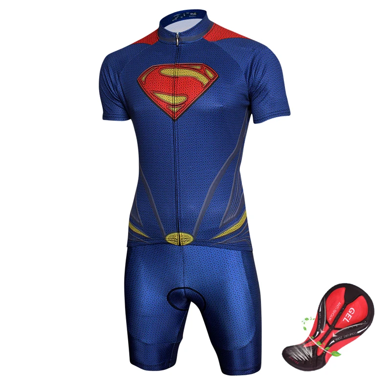 

Supper Hero Cycling Clothing Set 2022 Men's Summer Road Bike Jersey Pro Team Bicycle Clothes Triathlon Suit BIB Short Dress Kit