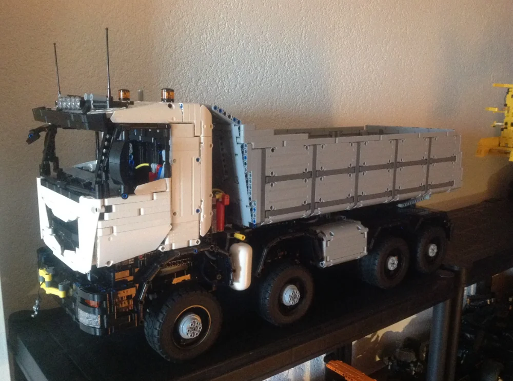 Строительный блок технологии механические шестерни MOC 5287 самосвал 8x8 гигантский
