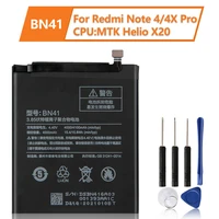 new replacement battery bn41 for xiaomi redmi note 4 redmi note4pro note4 4ghigh end configuration battery 4100mah