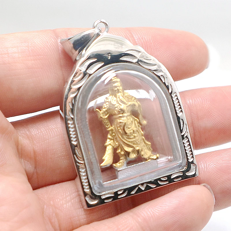 

Кулон с защитой Hero Guan Yu из нержавеющей стали 316L