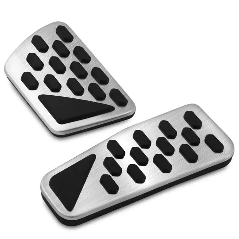 2PCS For 2018-2019 Jeep Wrangler Jl Models Car Gas Brake Foot Pedal Pad Kit Stainless Steel Accelerator Plate Pads | Автомобили и