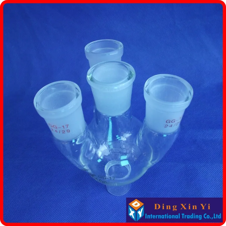 100ml 24/29 four necks round-bottom flask Flask round bottom with short neck standard ground mouth |