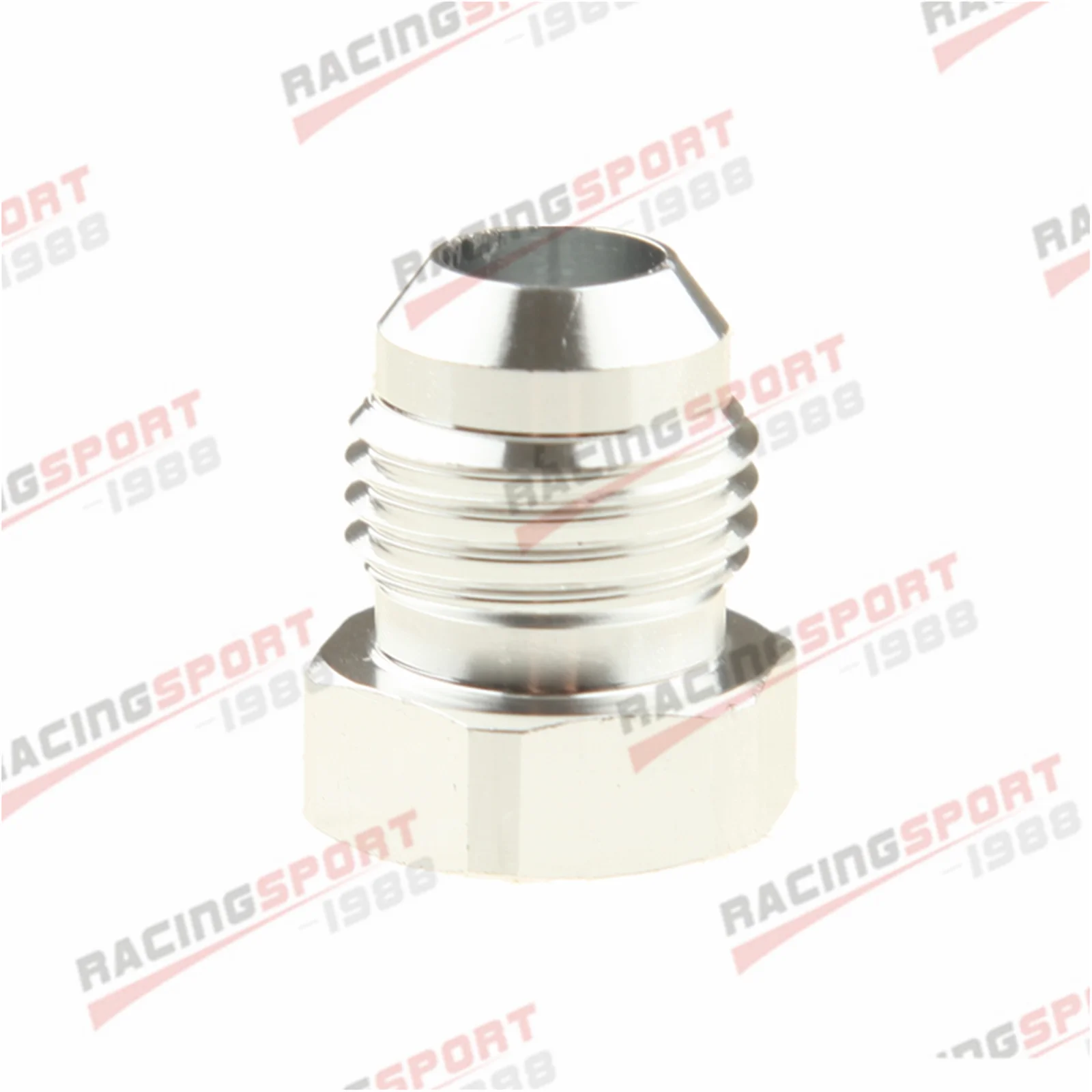 

ADLERSPEED AN6 6AN Aluminum Male Flare Plug Fitting Adapter Silver