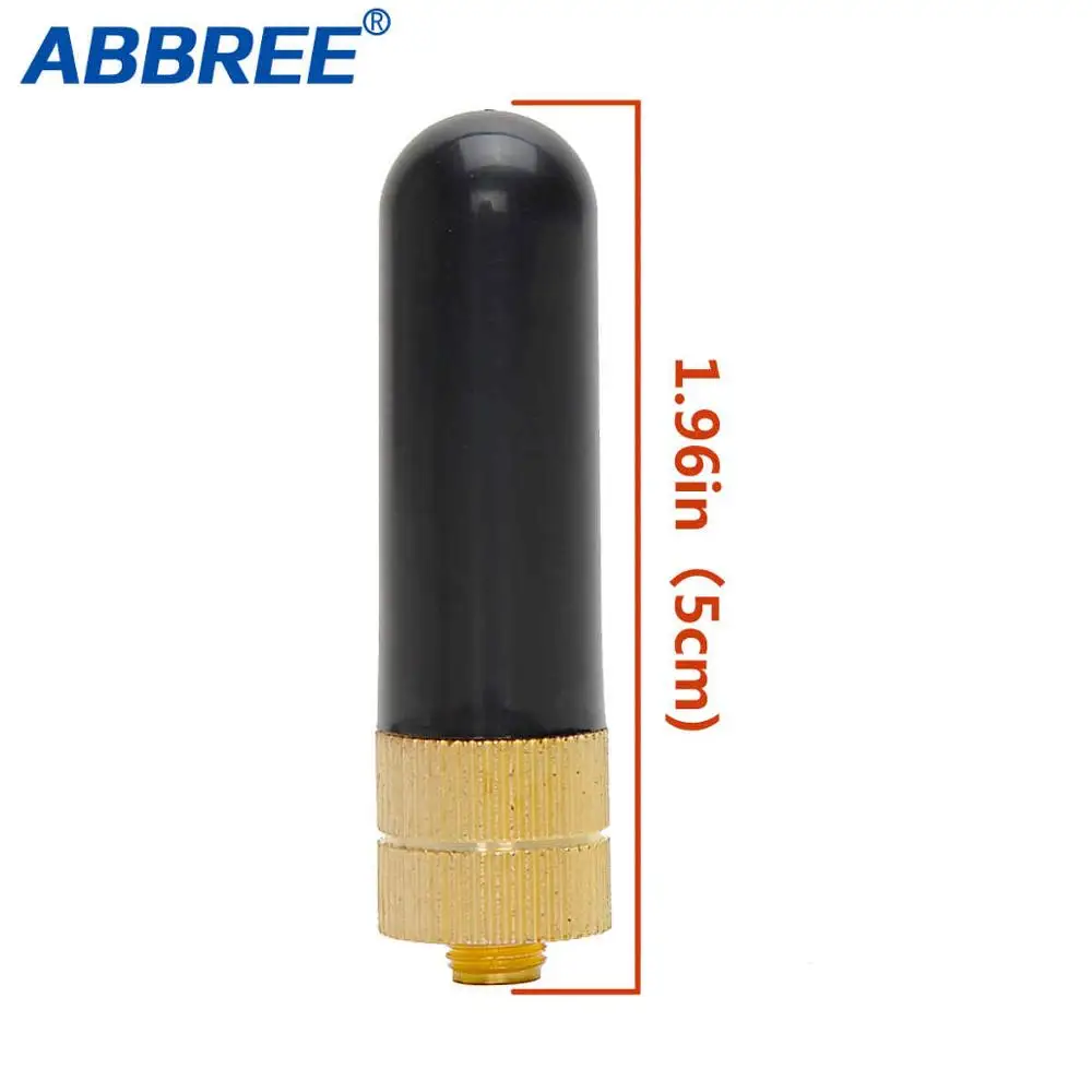 ABBREE AR 805S Mini короткая Боевая рация VHF UHF антенна SMA Female для Baofeng UV 5R 888S 82 9R Plus Ham Radio Walkie