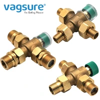 solid brass thermostatic valve thermostatic mixing valve solar gas water heater pipe valve dn20g34 dn25g1dn15g12
