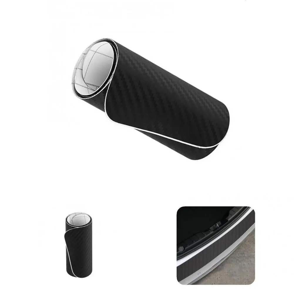 

Наклейка для отделки панели, полоска для защиты от царапин, простая установка, простой Универсальный черный чехол для отделки заднего бампе...