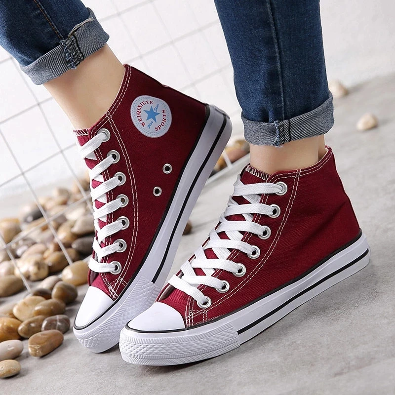 

Men's canvas shoes 2021 new spring student high-top shoes Korean version of the wild Harajuku style ulzzang high-top shoes large