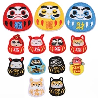 wholesale embroidery badge banner chinese style easter egg blessing fortune diy clothes patchwork stickers clothing accessories