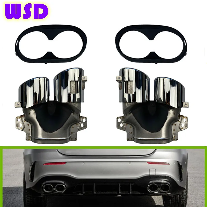 

Car exhaust pipe Suitable for Mercedes-Benz W177 C118 exhaust modification, sport style tail throat, original high quality