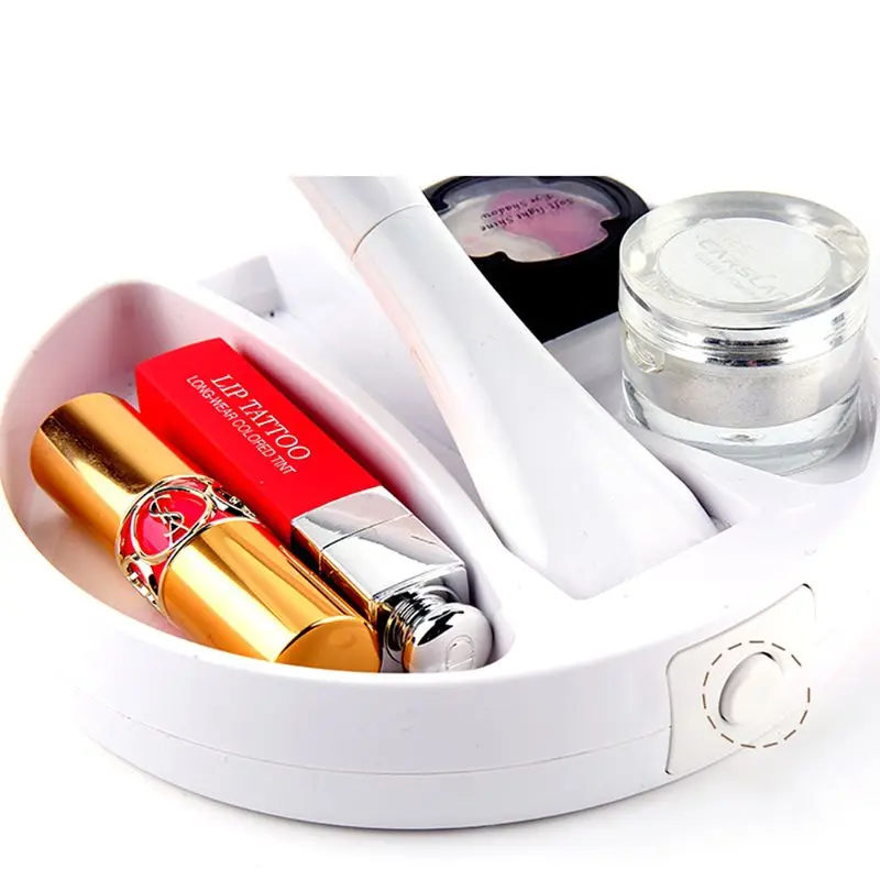 Портативное складное двустороннее модное светодиодное зеркало для макияжа с