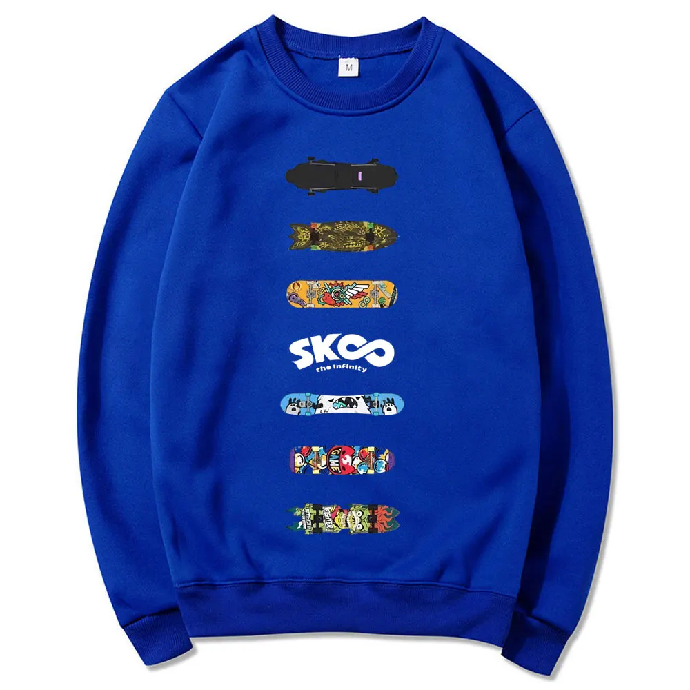 

Japanese Anime SK8 The Infinity Logo Print Sweatshirt Men Long Sleeve Sweatshirts Skateboard Manga Male Kawaii Cartoons Pullover