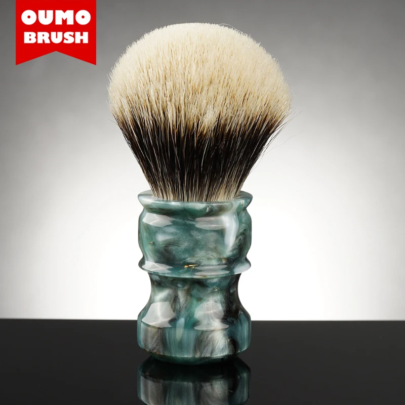 OUMO BRUSH- OCEAN CHUBBY shaving brush with Manchuria SILK WT HOOK BOAR 10 different knots to choose | Красота и здоровье