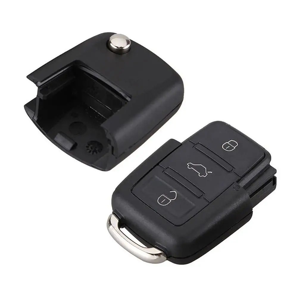 

60% New Arrival Folding 3 Buttons Remote Key Fob Case Shell for Bora Passat Golf Poloed Jetta