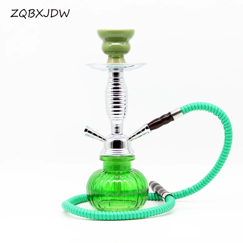 

Набор для кальяна из арабского стекла Nagil Kachinba с керамической чашей и шлангом, щипцы для угля, аксессуары для курения, металлический поднос д...