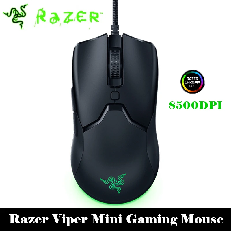Игровая мини-мышь Razer Viper Проводная компьютерная мышь с RGB-подсветкой проводная