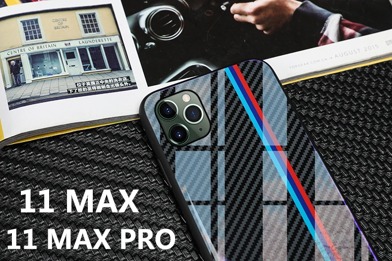 Стеклянный гоночный спортивный чехол для телефона huawei mate 20 pro lite iphone 11 pro Max XS XR X 6 7 8 plus samsung S8 S9 S10 plus note 8 9