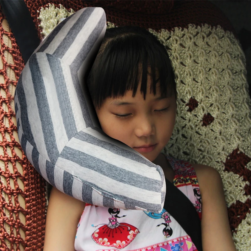 

Car Seat Belt Shoulder Cover Soft Children Headrest Pillow Head Protection Children Safety Seat Neck Support For Travel & Office