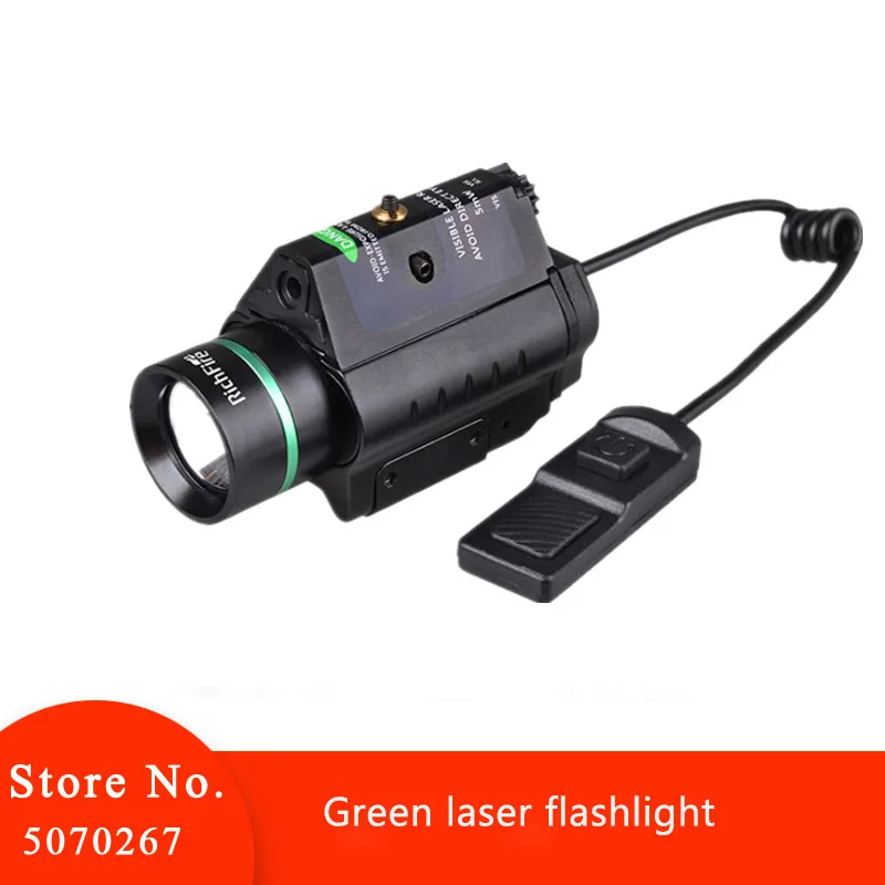 Element Pistol Flashlight Airsoft Green Dot Optical Sight LED Flashlight 200LM 3W with 20mm Glock G25 EX659 Weapon Lights
