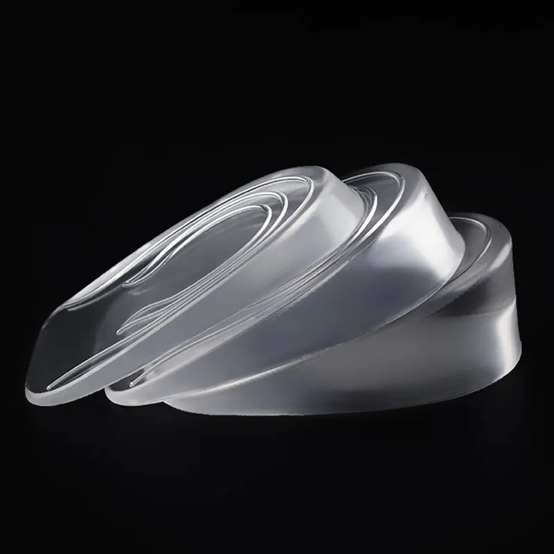 

Hot 1 Pair Transparent Gel Silicone Back Heel Pads Insoles For High Heels Women Anti-Slip Pain Relief Shoe Inserts Massager