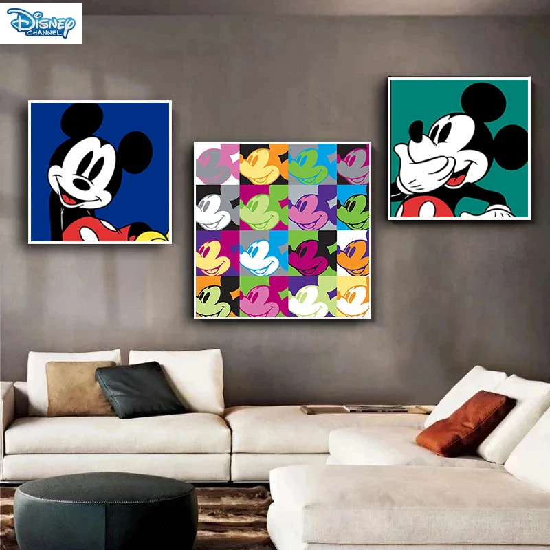 

Disney Minnie Mickey Mouse Art Canvas Paintings Big Avatar Posters and Prints Cuadros Wall Art Pictures Room Decoration