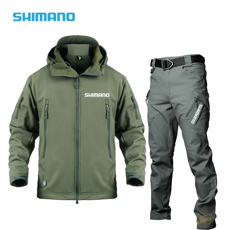 

2021SHIMANO мужской рыболовный костюм, рыболовный костюм, ветрозащитная уличная куртка для кемпинга, трендовый спортивный костюм для пешего тур...