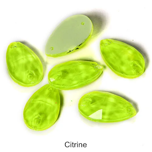 Citrine 6 размеров черный свет стекло пришить на Стразы Flatback неоновые Швейные кристаллы камней страз ночь Блестящий для вечерние платья для танцев B1306 - Цвет: Citrine