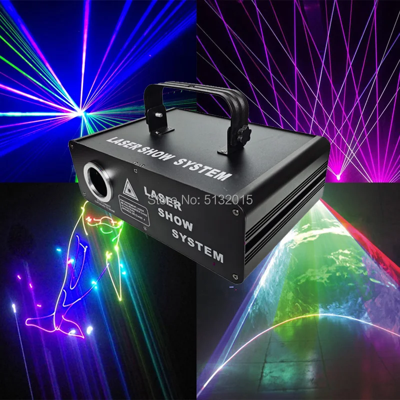 4PCS/Lot 500mW/1000mW/2000mW RGB LED Animation Laser Projector SD Card for DJ Disco Party Nightclub Show Music Stage Lighting - купить по